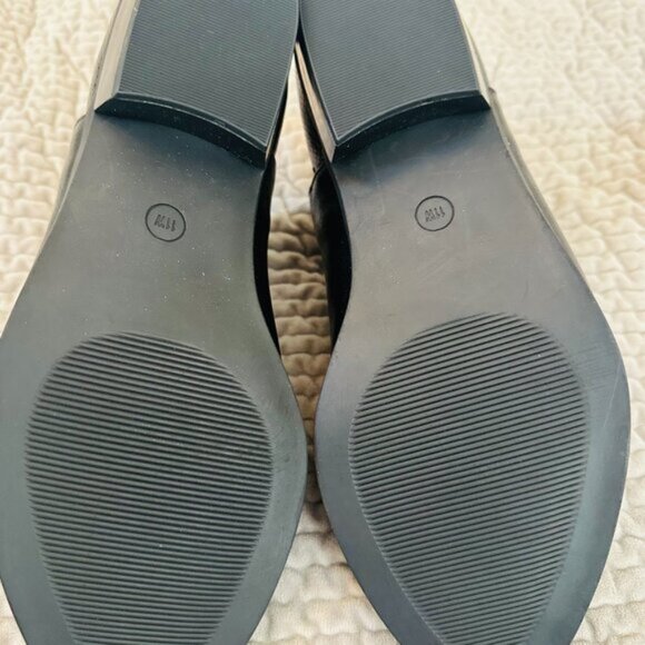 Lane Bryant Dream Cloud Faux Leather Side Dip Ankle Booties 11W Black - Picture 3 of 7